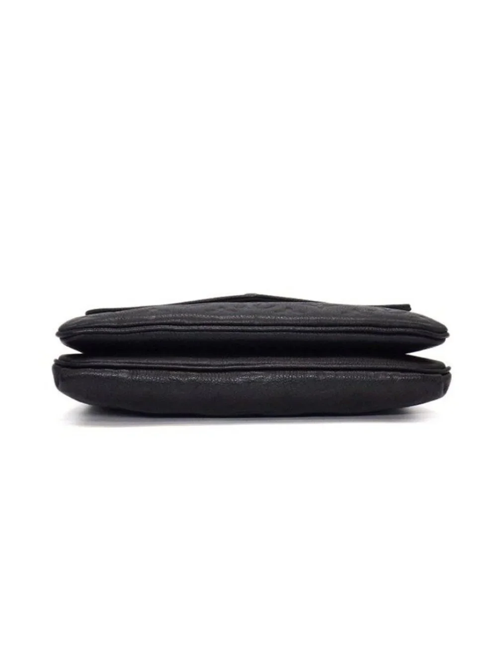 Louis Vuitton Shoulder Bag Black Monogram Empreinte Leather Gold